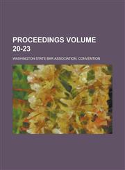 Proceedings Volume 20-23,1154086933,9781154086935