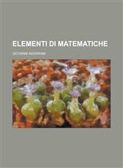 Elementi Di Matematiche,1231244933,9781231244937