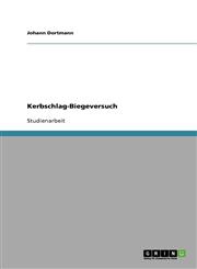 Kerbschlag-Biegeversuch,3638746917,9783638746915