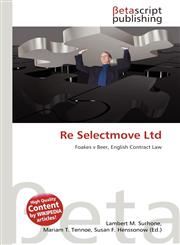 Re Selectmove Ltd,6136033569,9786136033563