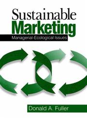 Sustainable Marketing Managerial - Ecological Issues,0761912193,9780761912194