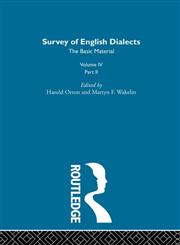 Survey Eng Dialects, Vol. 4, Part 2,041518519X,9780415185196