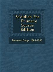 Sa'dullah Paa,1287668267,9781287668268