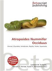 Atropoides Nummifer Occiduus,6135212591,9786135212594