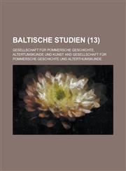 Baltische Studien (13),1234875764,9781234875763