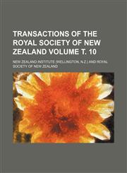 Transactions of the Royal Society of New Zealand Volume т. 10,1236396936,9781236396938