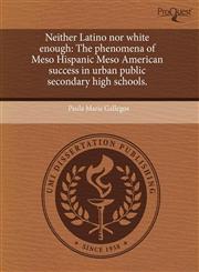 Neither Latino nor white enough The phenomena of Meso Hispanic Meso American success in urban public secondary high schools.,1244734462,9781244734463