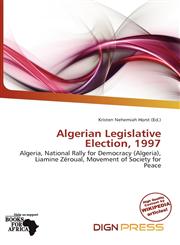 Algerian Legislative Election, 1997,6137384896,9786137384893