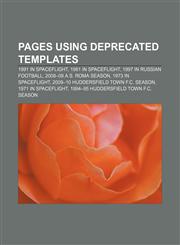 Pages using deprecated templates 1991 in spaceflight, 1981 in spaceflight, 1997 in Russian football, 2008-09 A.S. Roma season,123326558X,9781233265589