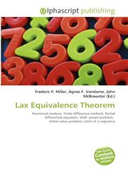 Lax Equivalence Theorem,6131820821,9786131820823
