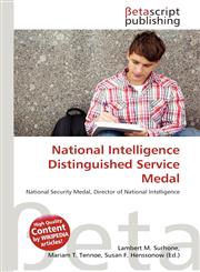 National Intelligence Distinguished Service Medal,6136169614,9786136169613