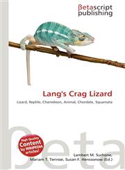Lang's Crag Lizard,6135257595,9786135257595