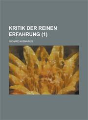 Kritik Der Reinen Erfahrung (1),1234332876,9781234332877