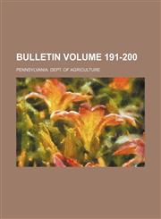Bulletin Volume 191-200,1232254800,9781232254805