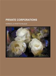 Private Corporations,1150805005,9781150805004