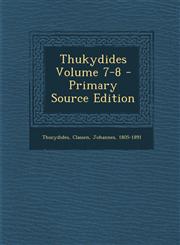 Thukydides Volume 7-8 - Primary Source Edition,1294072382,9781294072386