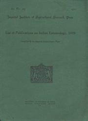 List of Publications on Indian Entomology, 1924
