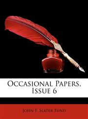 Occasional Papers, Issue 6,1149673346,9781149673348