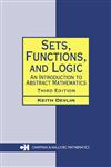 Sets, Functions, and Logic An Introduction to Abstract Mathematics 3rd Edition,1584884495,9781584884491