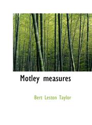 Motley measures,1115344684,9781115344685