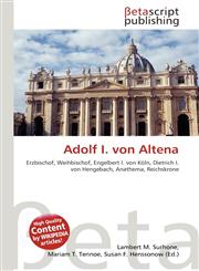 Adolf I. von Altena,6131367337,9786131367335