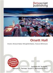 Orsett Hall,6136412209,9786136412207