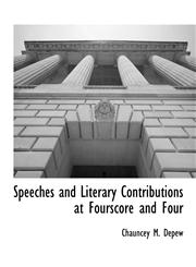 Speeches and Literary Contributions at Fourscore and Four,1117904202,9781117904207