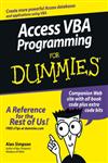 Access VBA Programming for Dummies,0764574116,9780764574115
