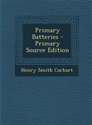 Primary Batteries,1289360979,9781289360979