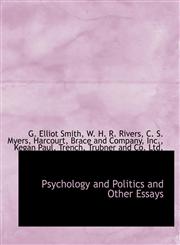 Psychology and Politics and Other Essays,1140628488,9781140628484