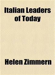 Italian Leaders of Today,1152347039,9781152347038