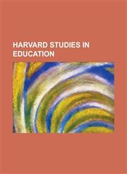 Harvard Studies in Education,1234097974,9781234097974