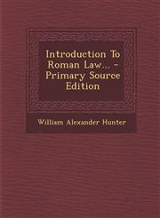 Introduction To Roman Law... - Primary Source Edition,1293099090,9781293099094