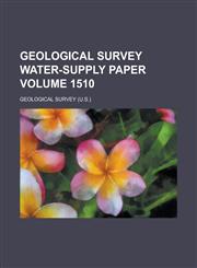 Geological Survey Water-Supply Paper Volume 1510,1234045966,9781234045968