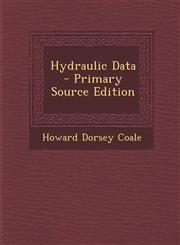 Hydraulic Data,1287389201,9781287389200