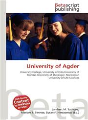 University of Agder,6135314483,9786135314489