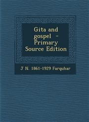 Gita and Gospel - Primary Source Edition,1287822630,9781287822639