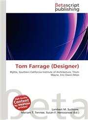Tom Farrage (Designer),6132335978,9786132335975