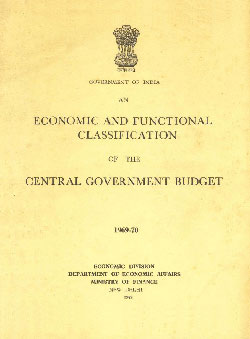 An Economic and Functional Classification of the Central Government Budget, 1969-70