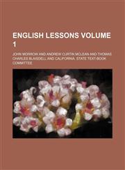 English lessons Volume 1,1236563093,9781236563095