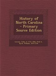 History of North Carolina  - Primary Source Edition,1295794667,9781295794669