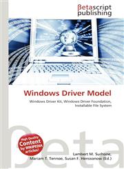 Windows Driver Model,6132262156,9786132262158