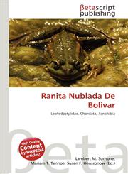 Ranita Nublada De Bolivar,6134787434,9786134787437