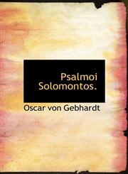 Psalmoi Solomontos.,1117369897,9781117369891