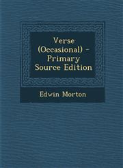 Verse (Occasional) - Primary Source Edition,1294331094,9781294331094