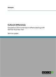 Cultural differences,3640109449,9783640109449