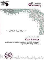 Ken Farnes,6138376595,9786138376590