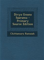 Divya Gnana Saaramu - Primary Source Edition,1287806228,9781287806226