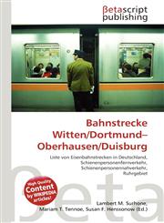 Bahnstrecke Witten/Dortmund-Oberhausen/Duisburg,6134445789,9786134445788