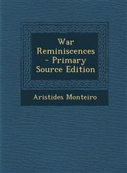 War Reminiscences - Primary Source Edition,1293926078,9781293926079